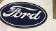Panneau En émail Porcelain Ford 36x24 Pouces Double Face