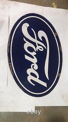 Panneau en émail Porcelain Ford 36x24 pouces double face