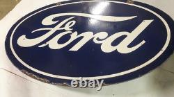 Panneau en émail Porcelain Ford 36x24 pouces double face