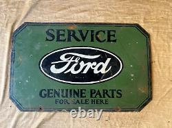 Panneau en émail Porcelain Ford Taille 28x18 pouces double face
