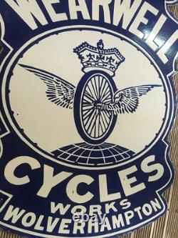 Panneau en émail Porcelaine Wearwell 36x22 pouces double face