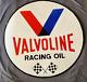 Panneau En émail Valvoline Racing Oil En Porcelaine Taille 30x30 Pouces Double Face