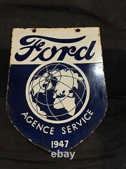 Panneau en émail de Ford en porcelaine 24x16 pouces double face