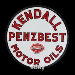 Panneau en émail double face Kendall Penzbest 30x30 en porcelaine