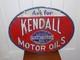Panneau En &eacute;mail Double Face Vintage "demandez &agrave; Kendall Motor Oils"