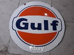 Panneau en émail du golfe de Porcelaine 30x30 pouces double face
