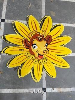 Panneau en émail en porcelaine Borden 36x36 pouces double face