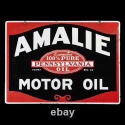 Panneau en émail porcelaine Amalie 36x24 pouces double face