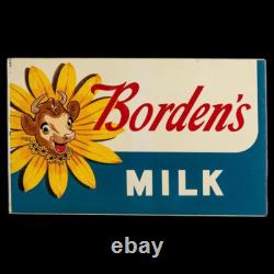 Panneau en émail porcelaine Borden 28x18 pouces double face avec flasque