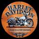 Panneau En émail Porcelaine Harley Davidson 30x30 Pouces Double Face