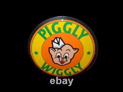 Panneau en émail porcelaine Piggly Wiggly 30x30 pouces double face