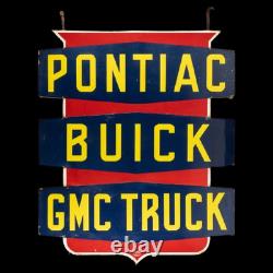 Panneau en émail porcelaine Pontiac 36x28 pouces double face