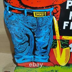 Panneau en émail porcelaine Smokey Prévenir les Incendies de Forêt 42 x 30 pouces double face