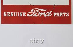 Panneau en émail porcelaine double face Vintage Ford Fomoco (18 x 13½)
