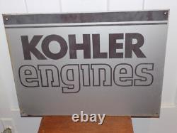 Panneau en métal lourd double face Vintage Kohler Engines