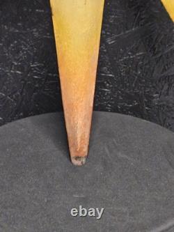 Panneau en métal vintage/antique double face avec soleil à visage, psychique, occulte, allemand