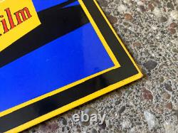 Panneau en porcelaine Kodak Développement et impression de film recto verso en métal suspendu