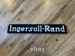 Panneau en porcelaine à double face vintage Ingersoll Rand