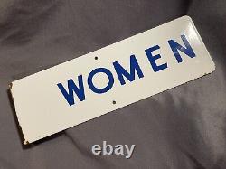 Panneau en porcelaine antique double face FEMMES Salle de repos pour dames