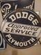 Panneau En Porcelaine Approuv&eacute; Par Dodge Plymouth Original Service Double Face 42