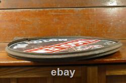Panneau en porcelaine double face d'huile moteur SKELLY TAGOLENE original vintage 30