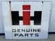 Panneau En Porcelaine Double Face D&rsquo;origine International Harvester Ih Genuine Parts