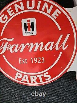 Panneau en porcelaine vintage Farmall double face International Harvester