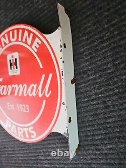 Panneau en porcelaine vintage Farmall double face International Harvester