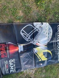 Panneau en vinyle double face Coca-Cola Zero rivalité État de l'Ohio contre Michigan