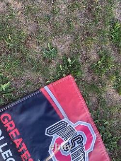 Panneau en vinyle double face Coca-Cola Zero rivalité État de l'Ohio contre Michigan