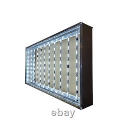 Panneau lumineux LED double face avec GRAPHIQUE et lamina-té 48x72x10'