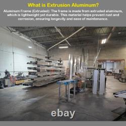 Panneau lumineux LED en aluminium extrudé double face, robuste, de 36'' à 120''x10'