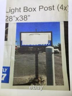 Panneau lumineux à LED double face Signes commerciaux extérieurs 28 x 38