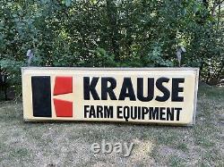 Panneau lumineux double face du concessionnaire de tracteurs Krause avec équipement John Deere IH AC