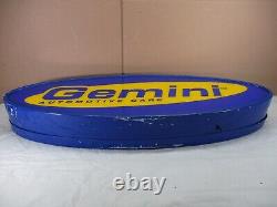 Panneau lumineux double face suspendu Vintage GEMINI AUTOMOTIVE CARE GOODYEAR