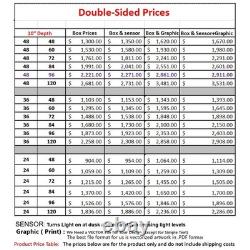 Panneau lumineux en aluminium extrudé double face, robuste, pour usage commercial en extérieur