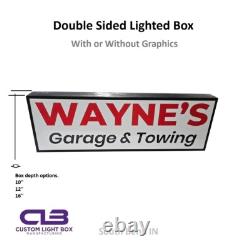 Panneau lumineux en aluminium extrudé double face, robuste, pour usage commercial en extérieur