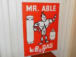 Panneau métallique double face vintage Mr. Able GPL gaz