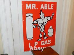 Panneau métallique double face vintage Mr. Able GPL gaz