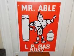 Panneau métallique double face vintage Mr. Able GPL gaz