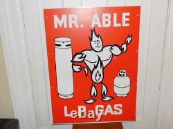 Panneau métallique double face vintage Mr. Able GPL gaz