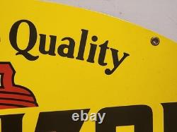Panneau publicitaire double face Pennzoil de 40 ans Allen Morrison 10-86 état NOS
