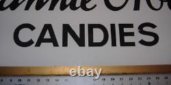 Panneau suspendu double face vintage Fannie May Chocolats