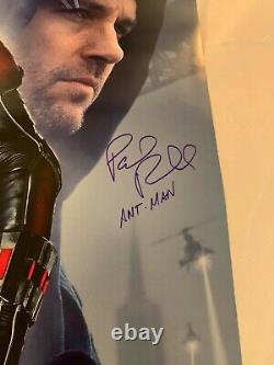 Paul Rudd Signed Full-size Double Sided Ant-man Poster Exact Proof Coa Autographe