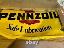 Pennzoil Un-circulated Vintage No. 241 Double Sided Metal Sign Dated A-m 10-59 Pennzoil Un-circulated Vintage No.