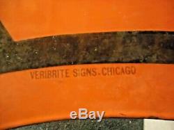 Phillips Originale Porcelaine 66 Signe Veribrite Signes Chicago 47 Double Face
