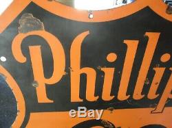 Phillips Originale Porcelaine 66 Signe Veribrite Signes Chicago 47 Double Face