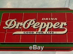 Plaque Dr. Pepper Vintage À Double Face Vintage