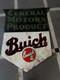Plaque &eacute;maill&eacute;e Buick En Porcelaine, Taille 36 X 30 Pouces, Double Face