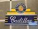 Plaque &eacute;maill&eacute;e Cadillac En Porcelaine, Taille 36 X 24 Pouces, Double Face